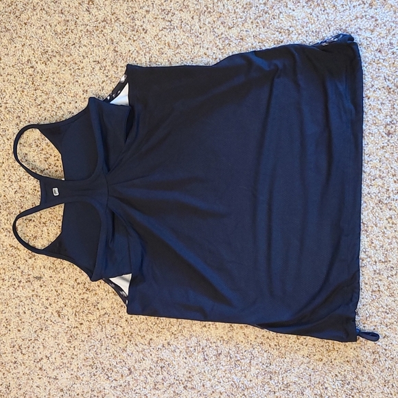 Fabletics Norwalk athletic tank, black and white tie dye, NWT - Picture 7 of 16